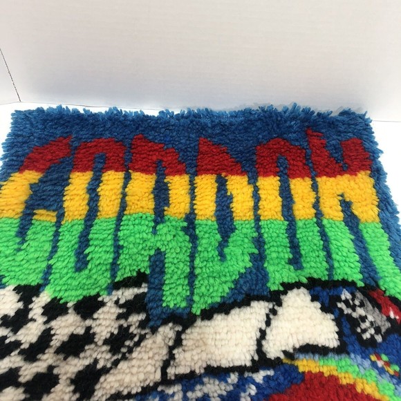 Jeff Gordon #24 Handmade Rug, 19”x28”, Multicolored, Area Rug/Mat - Picture 3 of 6